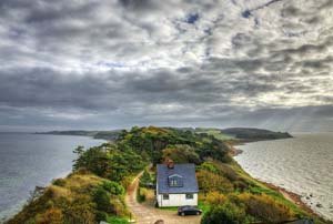 View from Røsnæs lighthouse, Vest Zealand, Denmark