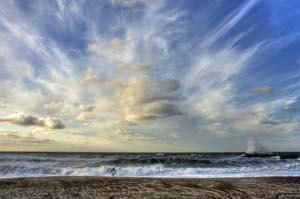 Windsurfers paradise - west coast of North Jutland Denmark