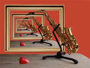 Surrealistisk fotografi - Saxofonen 